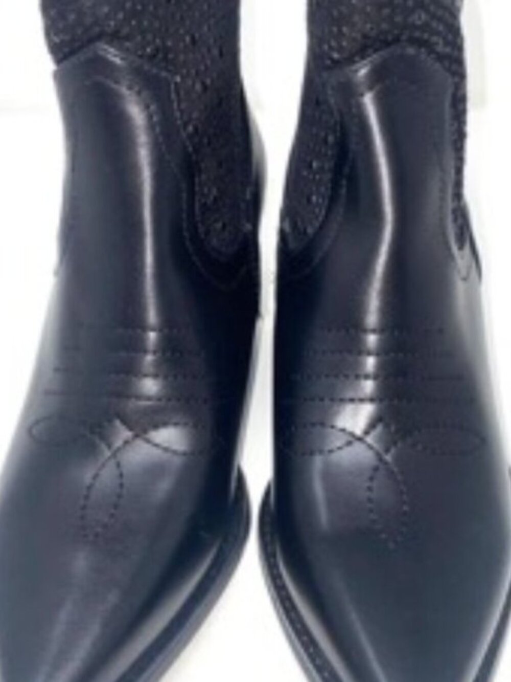 TOP MODA Elk-66 Women's Western Zipper Ankle Heel Bootie Black Size 6 - Picture 8 of 8
